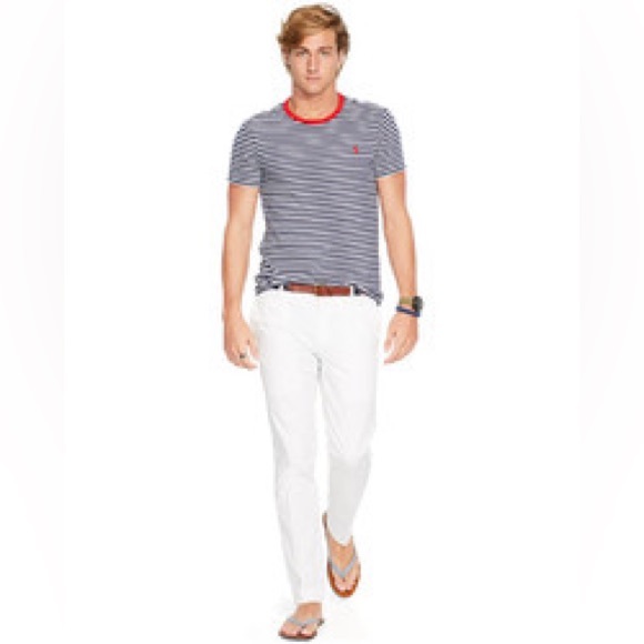 Polo Ralph Lauren Striped Crew Neck T Shirt Size Large - Picture 2 of 13